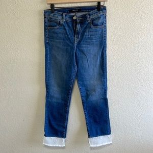 Capri Jeans with White detail at the bottom
